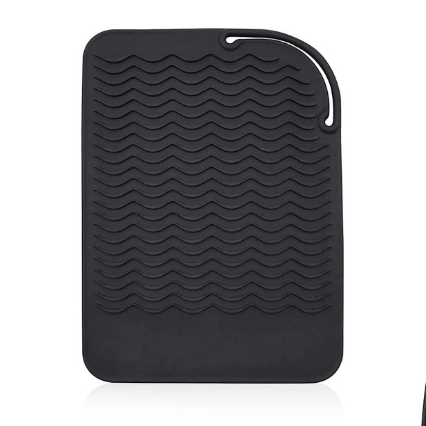 Bolsa de silicona resistente al calor, alfombrilla térmica para herramientas de peinado, almohadilla anticalor de silicona para planchas de pelo, rizadores y planchas para el pelo