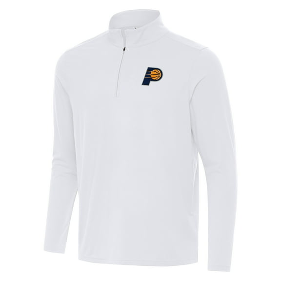 Men's Antigua White Indiana Pacers Intent Quarter-Zip Top