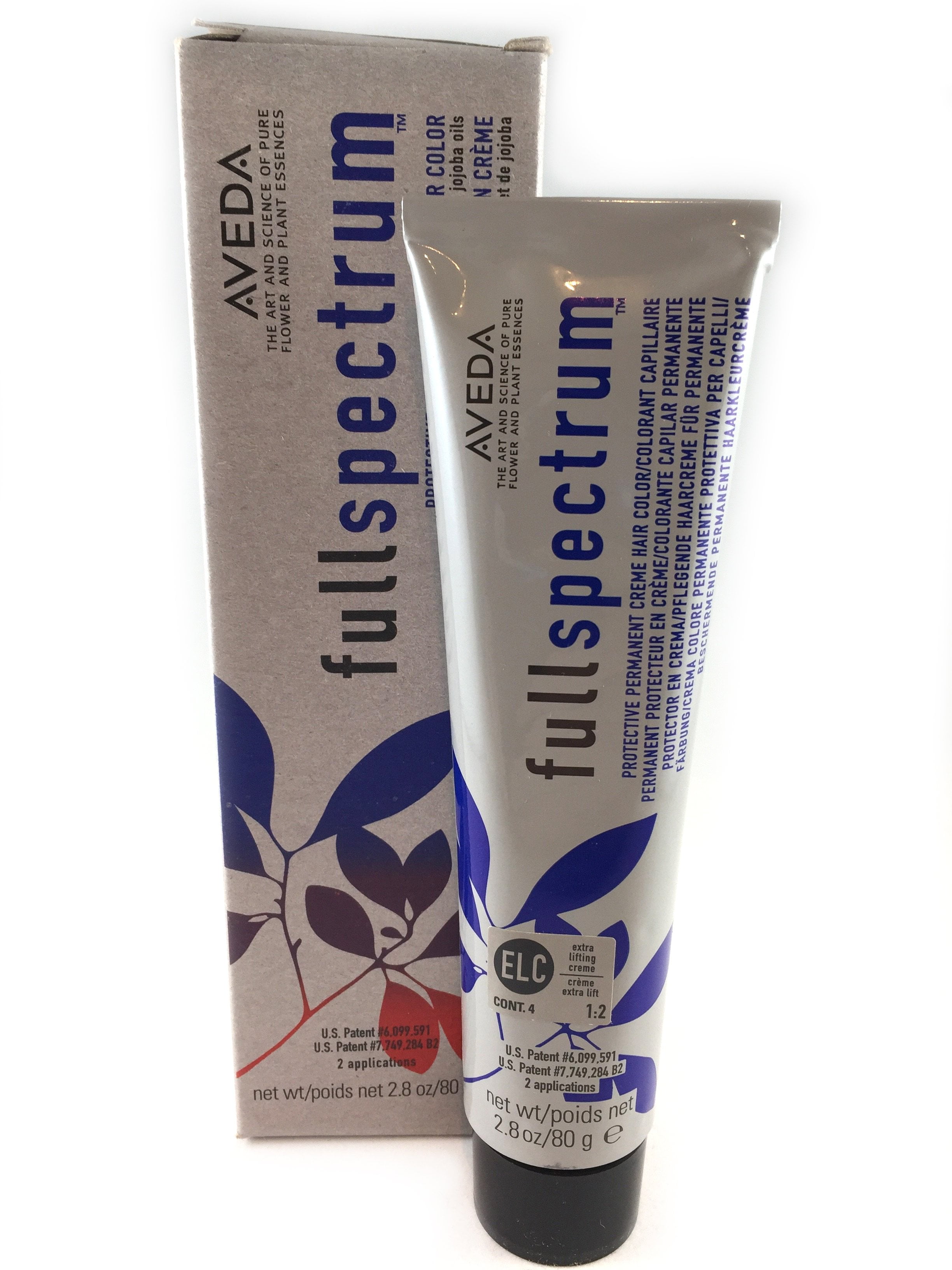 AVEDA FULL SPECTRUM ELC extra lifting creme PERMANENT hair color dye