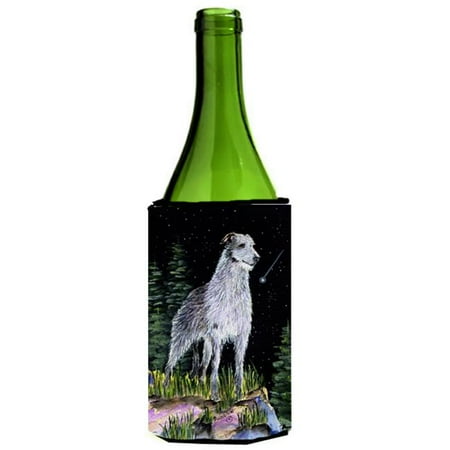

Starry Night Scottish Deerhound Wine bottle sleeve Hugger - 24 oz.