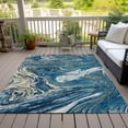 thumbnail image 6 of Addison Rugs Chantille Indoor/Outdoor Transitional Geometric, Abstract Navy Washable Rectangle Rug, 8' x 10', 6 of 6