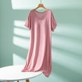 thumbnail image 2 of Tnhcen Women's Modal Sleepshirt with Built-In Bra Shelf Comfy Loose Fit Nightdress Free Size Cooling Summer, 2 of 6