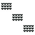 thumbnail image 3 of maskred 12pack/lot Rug Tapes Floors No Residue Or Damage Non Slide And Curling Black Heart-shaped 3Set, 3 of 6