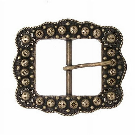 Sunburst Buckle Antique Brass 1" 2677-09