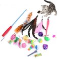 thumbnail image 4 of 20PCS Cat Toy Set Assorted Funny Interactive Cat Teaser Toy Cat Feather Toy, 4 of 7