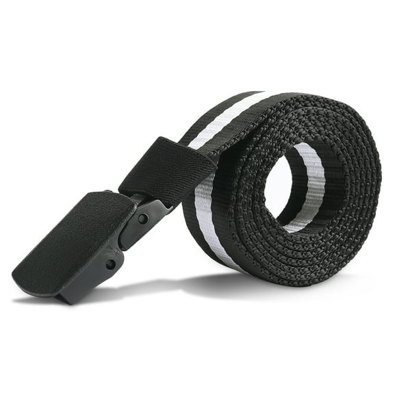 Decodeary Men Boys Canvas Breathable Tactical Waist Belt with Plastic Buckle Solid Waist Strap Belts Rescue Rope Band