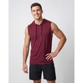 thumbnail image 3 of 3 Pack Men's Dry Fit Tank Top Hoodie Sleeveless Workout Gym Muscle Shirts, 3 of 8