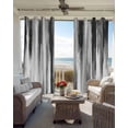 thumbnail image 4 of Black Gray White Blackout Curtains 54 Inches Long, Vintage Rustic Abstract Ombre Aesthetic Thermal Insulated Black Out Curtains, Darkening Window Curtain for Bedroom Living Room 45"x54" 2 Panels, 4 of 8