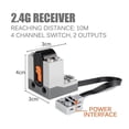 thumbnail image 3 of Power Functions Parts Building Blocks Train Track Motor Battery Box Infrared Speed Remote Control Receiver Style B, 3 of 5