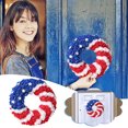 thumbnail image 3 of Guirnalda colgante para puerta con forma de T de simulación del Día de la Independencia de los Estados Unidos, 3 of 7