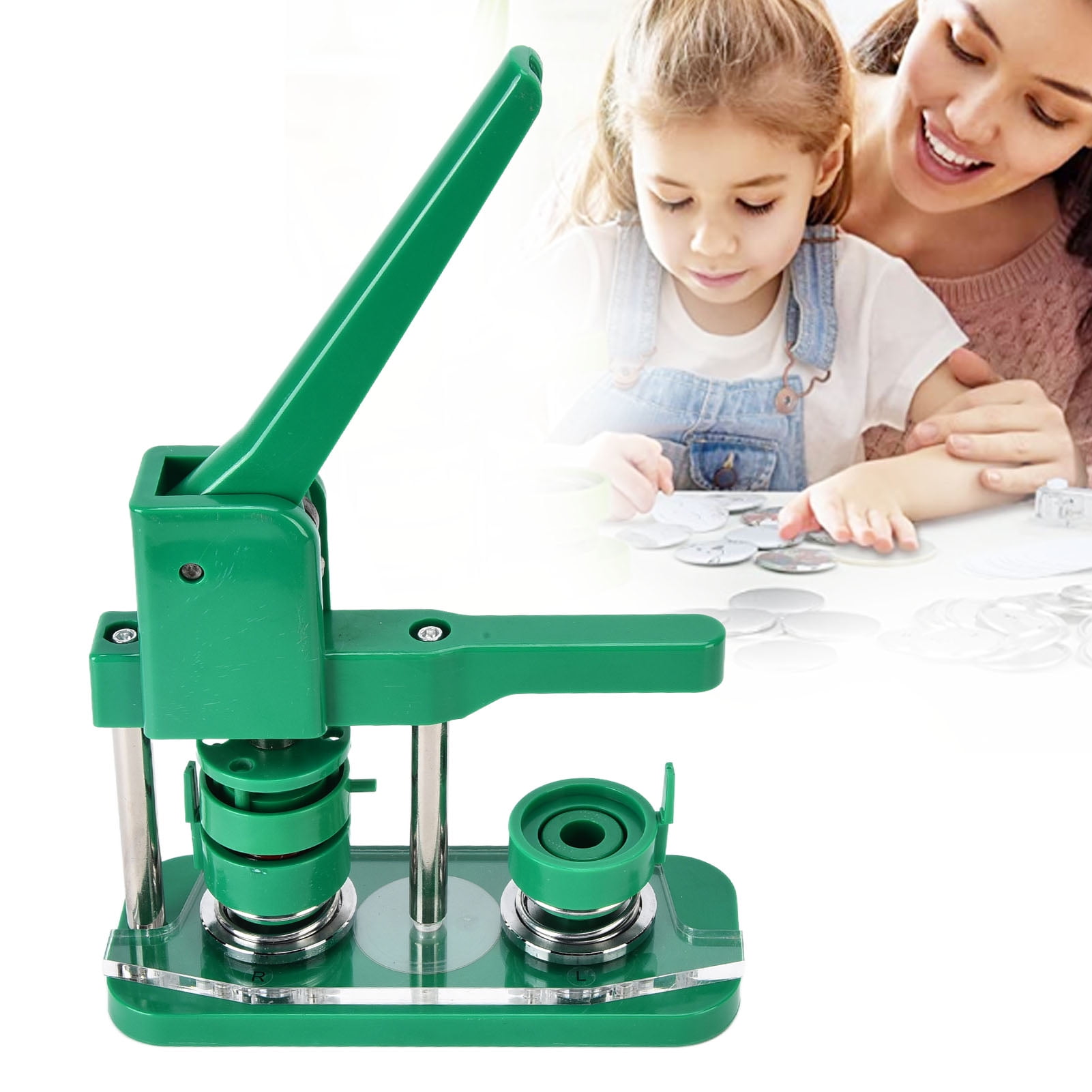 ANGGREK Button Pressing Machine,Button Maker Machine DIY Badge