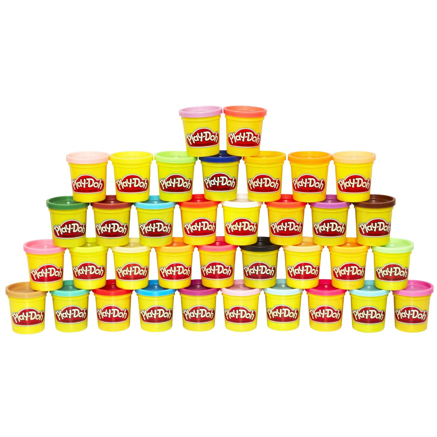 Play-Doh Modeling Compound 36 Pack Case of Colors, Party Favors, Non-Toxic,  Assorted Colors, 3 Oz Cans, Kids Easter Basket Stuffers ( Exclusive)