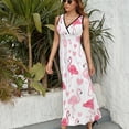 thumbnail image 3 of Flamingo Pattern King Size Sleeveless Dress Dresses Summer Women Dresses Clothing Woman Dresses Dress, 3 of 7