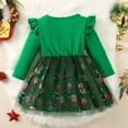 thumbnail image 5 of XIYNBAOK Baby Girl First Christmas Outfit Boys 5t Christmas 24 Month Girl Clothes New Year Outfit Toddler Girl Coming Home Outfit Girl New Years Baby, Green 18-24 Months, 5 of 9