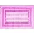thumbnail image 1 of Ahgly Company Indoor Rectangle Abstract Pink Contemporary Area Rugs, 2' x 5', 1 of 4