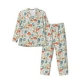 thumbnail image 1 of Fotbe Garden Of Little Bunnies Pijama de Hombre con Estampado de Manga Larga, Conjunto de 2 Piezas, Ropa de Dormir Suave y Cómoda con Bolsillos-XX-Large, 1 of 7