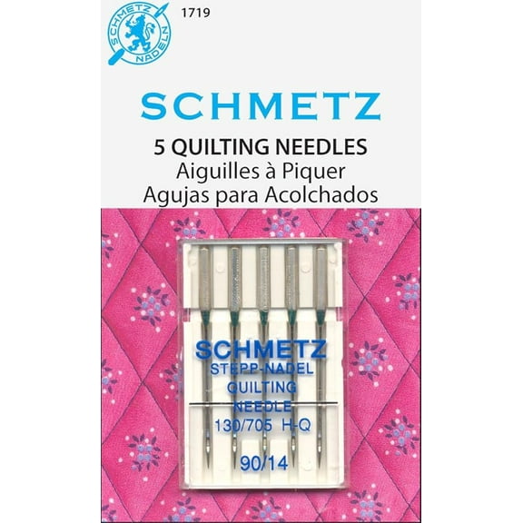 Teamwork SCHMETZ Quilting (130/705 H-Q) Sewing Machine Needles - Carded - Size 90/14