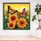 thumbnail image 3 of Pintura de diamante 5D DIY taladro redondo completo mariposa girasol arte artesanal (K593) Hugtrwg Para estrenar, 3 of 9