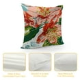 thumbnail image 4 of Fenyluxe  Abstract Tropical Flower Throw Pillow Covers,Colorful Plant Leaf Plant Vintage Decorative Pillow Covers Digital Printing Blended Fabric for Couch Sofa Bed Invisible Zipper 24x24in, 4 of 5