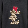 thumbnail image 3 of Mickey & Friends - Leopard Print Minnie - Women's Lightweight French Terry Long Sleeve Shirt, 3 of 5