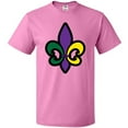 thumbnail image 3 of Inktastic Fleur De Lis Mardi Gras Holiday T-Shirt, 3 of 5