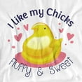 thumbnail image 2 of Easter I Like My Chicks Fluffy and Sweet Unisex Adult Crewneck Sweatshirt, White, 5X-Large, 2 of 5