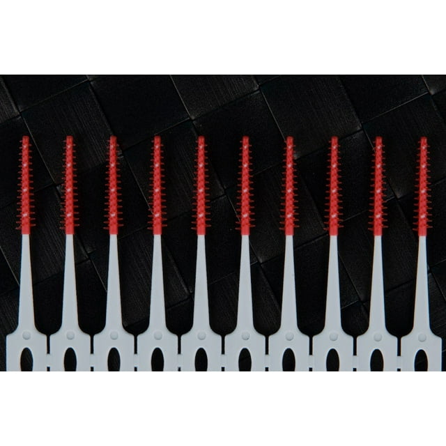 Cepillo interdental de silicona, cepillo interdental de pegamento suave, cepillo interdental, cepillo interdental, cepillo de dientes para ortodoncia, cepillo de dientes cleanpik 50 piezas