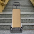 thumbnail image 5 of Hand Truck Dolly – Stair Climbing Cart, Stair Climber Cart 460 Lb Capacity All Terrain Stair Dolly Heavy Duty with Telescoping Handle and 6+2 Wheels (Black) Hand Truck Climbing Rope, 5 of 9