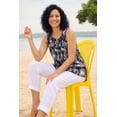 thumbnail image 3 of Woman Within Plus Size Sleeveless Pintuck Gauze Shirt, 3 of 5