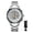 Silverwhite, variant on Men's Automatic Mechanical Watch: Stainless Steel Business Roman Numeral Dial Luminous Hands Self-Winding Round Watch for Men