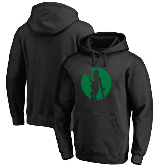 Men's Black Boston Celtics Alternate Logo Pullover Hoodie