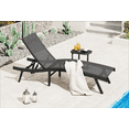 thumbnail image 7 of AECOJOY Outdoor Lounge Chair with Adjustable Positions, Aluminum Chaise Lounge Outdoor for Pool, Garden, Beach, Dark Grey, 7 of 7