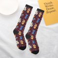 thumbnail image 5 of Knee High Socks for Women Men Athletic - Cute Dog Puppy Bone Thigh-High Black Sole Comfort Breathable Long Socks for Casual Travel Running, 5 of 7