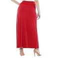 thumbnail image 2 of MOA COLLECTION Women's Ultra Comfort Stretch Maxi Skirt Relaxed Fit for Everyday Elegance, 2 of 4