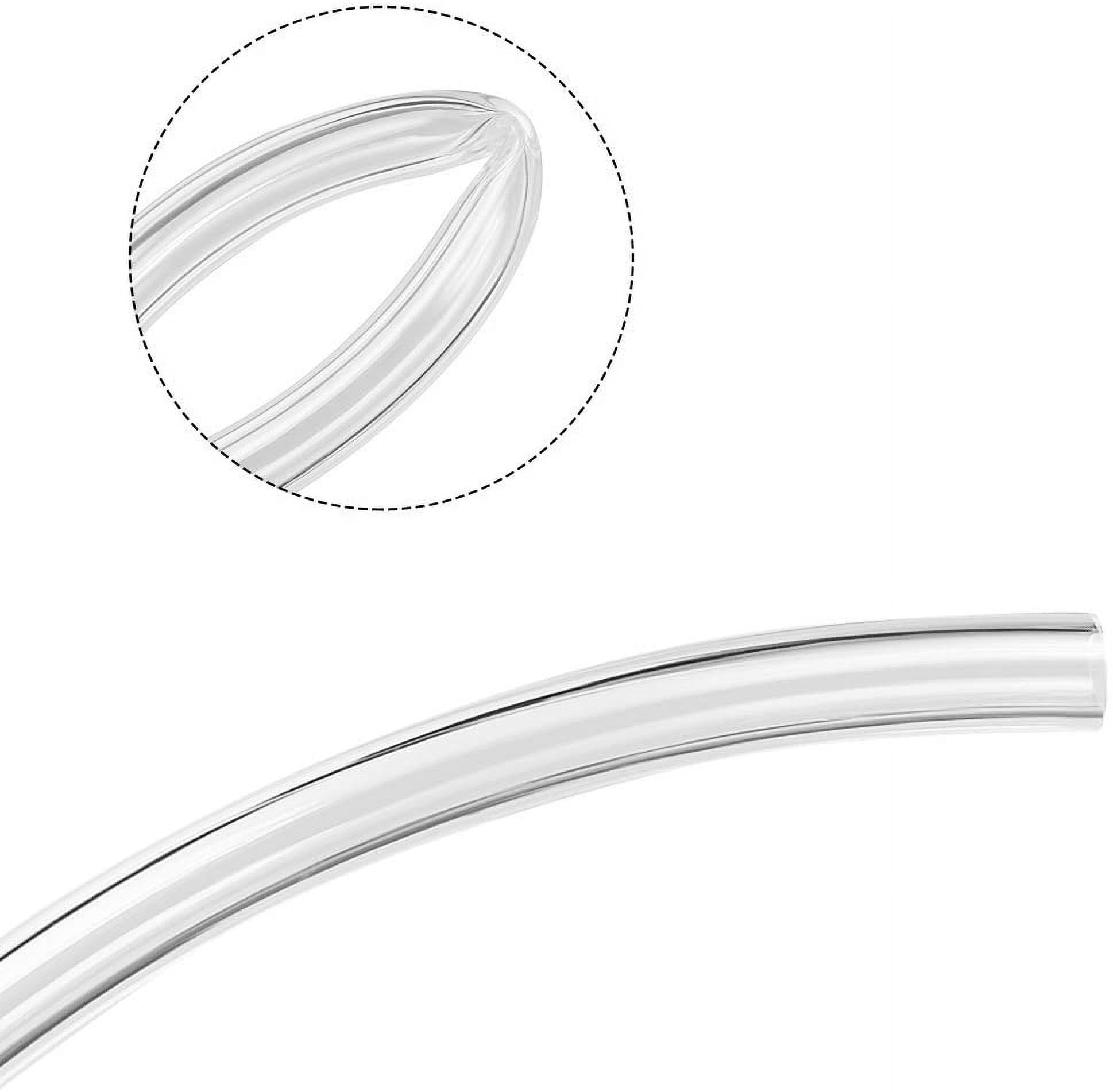 MKEUDQ-Beduan Pneumatic Tubing Pipe 1/4" OD Clear Air Compressor PU Line Hose Tube for Water Fluid Transfer 12Meter 39.4ft