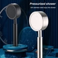 thumbnail image 3 of Pulsador de agua con ducha de acero inoxidable Pulverizador de agua Aspersor de baño Ajustado Suplicar Suministros de reemplazo Accesorios Plata, Cabeza de ducha Methold HA010028-02B, 3 of 6