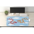 thumbnail image 2 of Dragon Computer Mouse Pad, Fantasy World Surreal Creatures in the Cloudy Sky, Rectangle Non-Slip Rubber Mousepad X-Large, 35" x 15" Gaming Size, Sky Blue Multicolor, by Ambesonne, 2 of 2