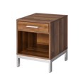 thumbnail image 1 of ACME Furniture Table de Chevet Sterret en Argent et Noyer, 1 of 4
