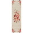 thumbnail image 3 of SAFAVIEH Classic Vintage Morven Floral Polyester Area Rug, Beige/Red, 10' x 14', 3 of 6