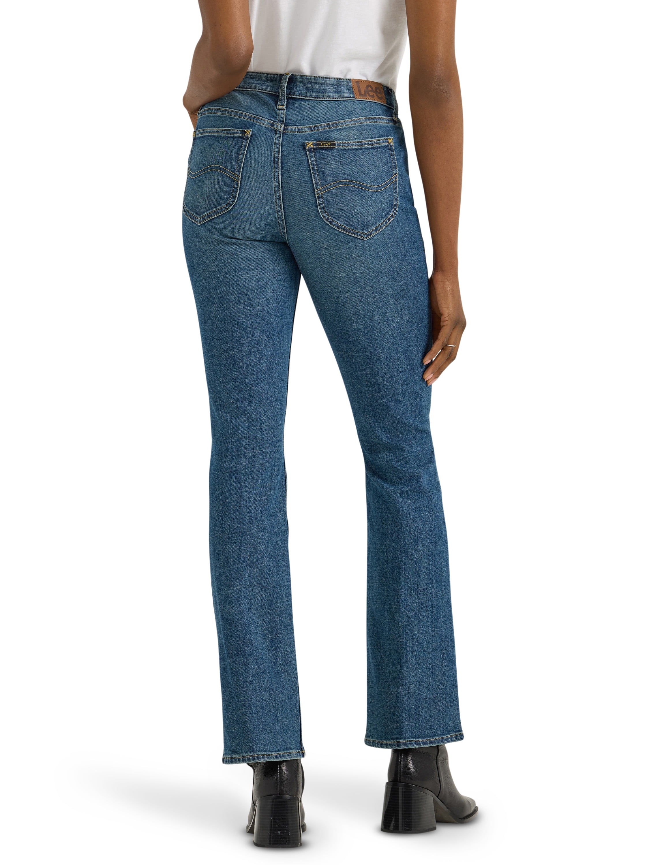 Lee Women's Midrise Bootcut Jean, Available in Regular, Short, Long Inseams, Sizes 2-22
