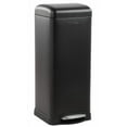thumbnail image 2 of 8 Gallon Step Trash Can, Square Fingerprint-Proof Garage Can with Soft-Close Lid for Kitchen Bathroom Bedroom Living Room Home Office Dorm, Foot Pedal Garbage Bin with Removable Inner Bucket, 30-Liter, 2 of 8