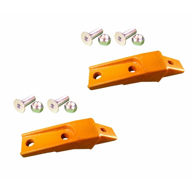 2 Flush Mount Skid Steer Bucket BoltOn Shank w Hardware, Fits Bobcat