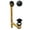Matte Black, variant on Westbrass 14" 17 ga. Brass Pull and Drain Bathtub Waste Assembly with 2-Hole Overflow, Powder Coat White