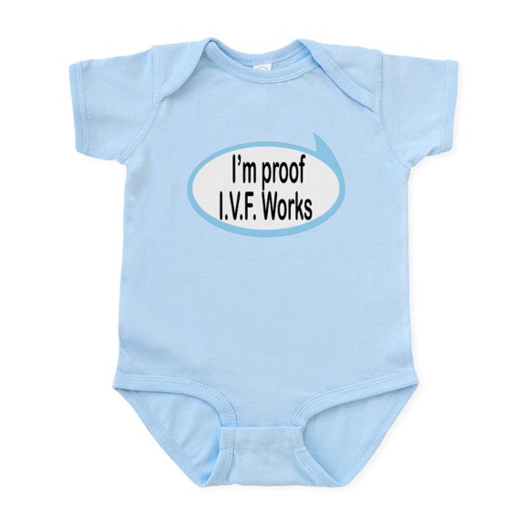 CafePress - I'm Proof I.V.F. Works Funny Baby/Toddler Onesie - Baby Light Bodysuit, Size Newborn - 24 Months