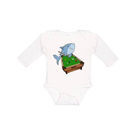 Inktastic Pool Shark Boys or Girls Long Sleeve Baby Bodysuit