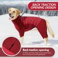 thumbnail image 5 of Large Dog Coat, Extra Warm Dog Jacket Four Legs All Wrap Waterproof Windproof Dogs Cold Weather Coats for Medium Large Dogs, Warm High Collar Full Body Dog Jumpsuit Comfortable Onesie Apparel, 5 of 8