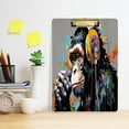 thumbnail image 5 of Acrylic Clipboards with Low Profile Clip, A4 Standard Size 9" x 12.5" File Holder for Writing Drawing, Clip Boards for Doctors Offices, A Monkey with Headphones Gifts, 5 of 7