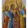 thumbnail image 3 of Agnolo Gaddi 12x14 Black Modern Framed Museum Art Print Titled - Saints Julian, James, And&nbsp;Michael (ca.&nbsp;1390), 3 of 5