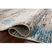 Loloi II Bianca Collection BIA-07 Ash / Multi, Abstract Area Rug 2'-8 x 4'