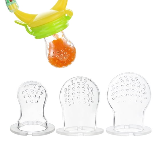 Bueautybox Baby Fresh Fruit Food Feeder Nibbler Pacifier |Training Massaging Toy | Food Grade Soft Safe BPA-Free Silicone Pouches| Babies Toddlers